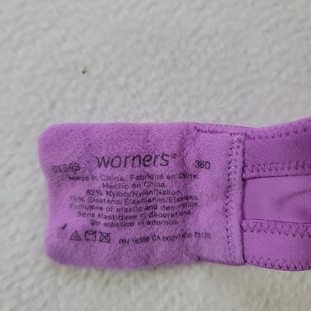 Warners Purple Underwire T-Shirt Bra, 36D - Picture 9 of 9